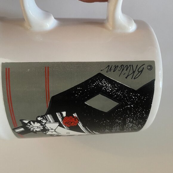 Dapper Kliban Cat Mug High Class Cat! Vintage Kiln Craft - Made In England - Picture 8 of 9